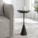 preview thumbnail 2 of 3, Uttermost Midnight Accent Table - 12.5" dia x 22.5"