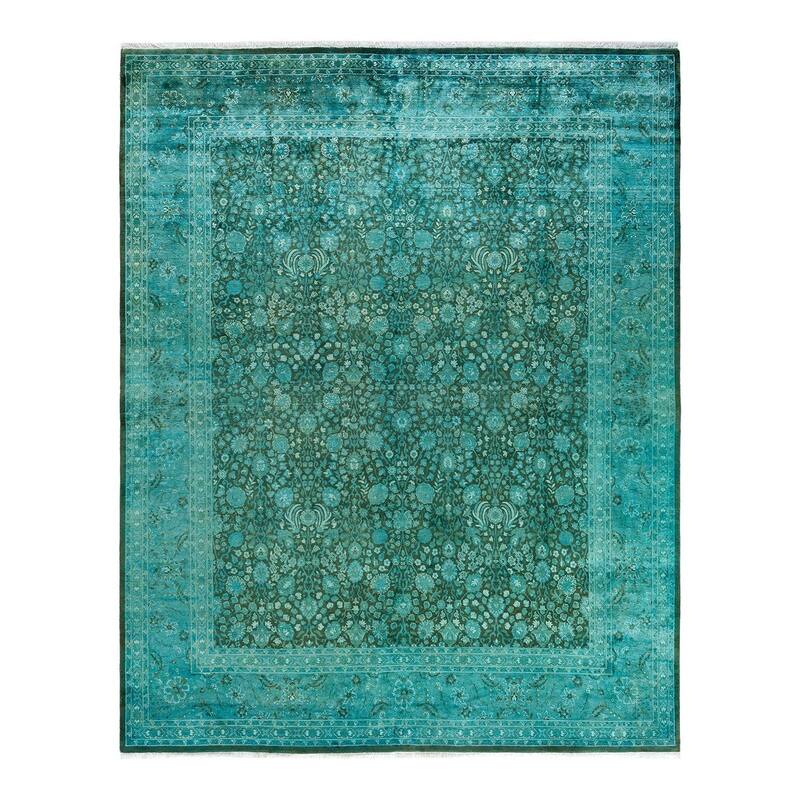 Fine Vibrance One-of-a-Kind Hand-Knotted Area Rug - Brown, 8' 2" x 10' 4" - 8' 2" x 10' 4"