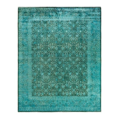 Fine Vibrance One-of-a-Kind Hand-Knotted Area Rug - Brown, 8' 2" x 10' 4" - 8' 2" x 10' 4"