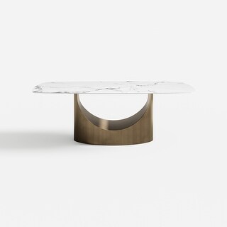 U-Leg Base Sintered Stone Dining Table - Bed Bath & Beyond - 39711239