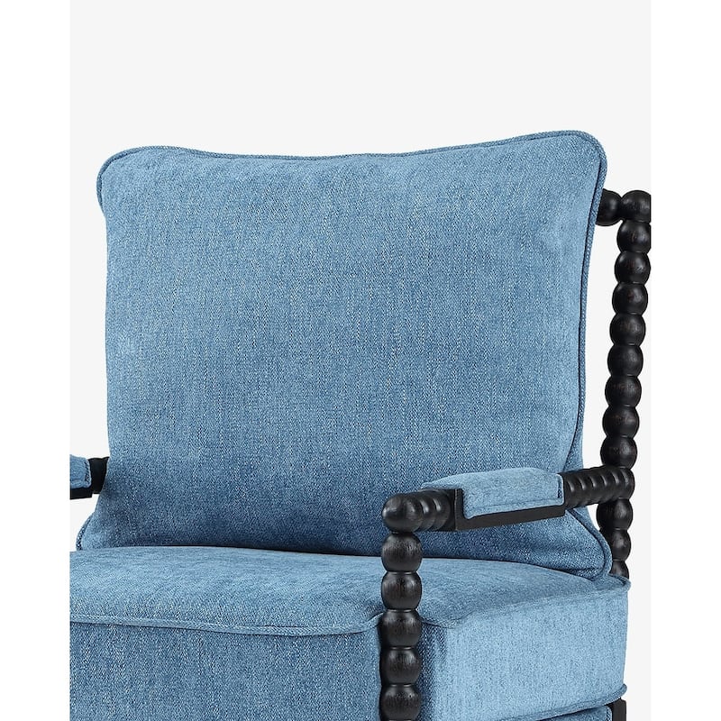 Spindle Chair with Gourd-Shaped Wood Frame