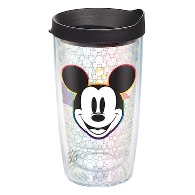 Tervis Disney Mickey Rainbow Made in USA Double Walled Insulated Travel Tumbler, Classic - 16oz