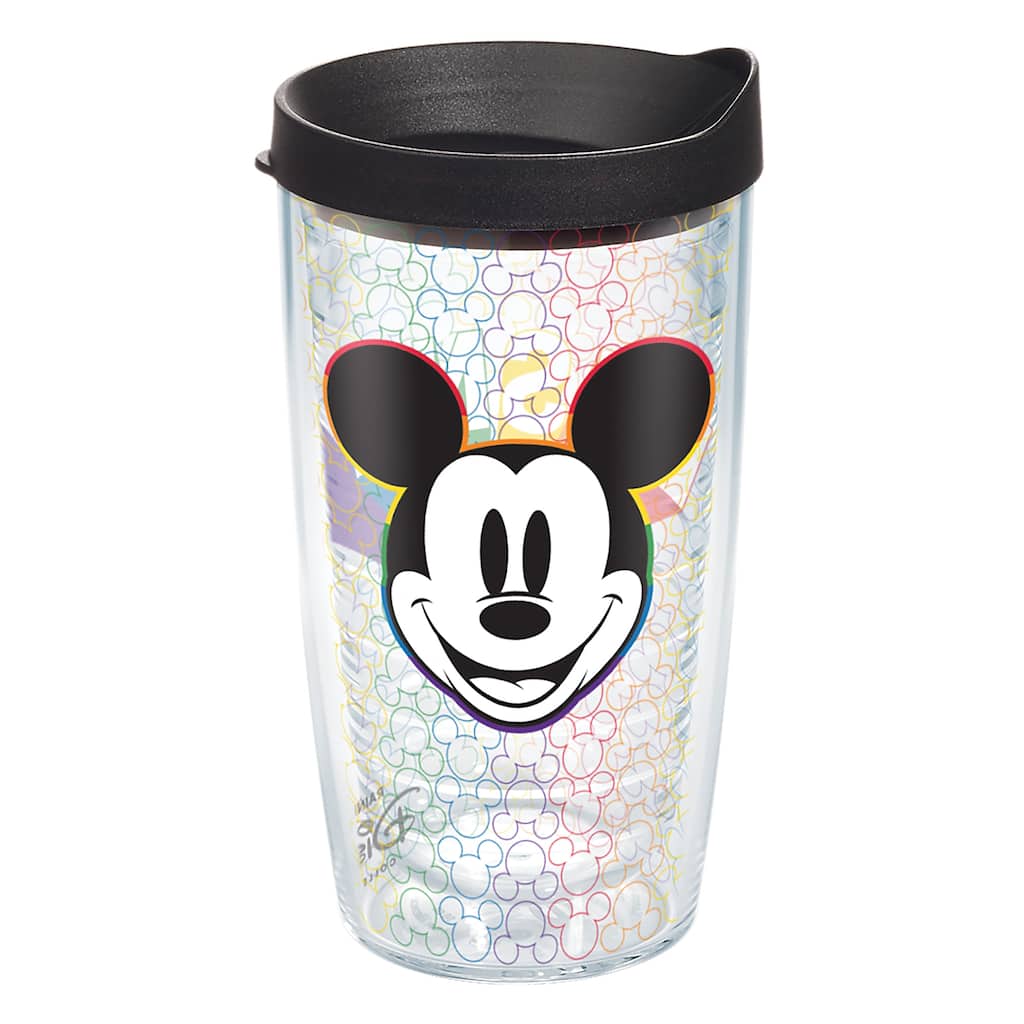 Tervis Disney Mickey Rainbow Made in USA Double Walled Insulated Travel Tumbler, Classic - 16oz
