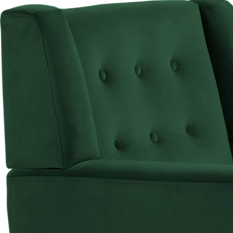 Velvet Upholstered Armchair Tufted Accent Chairs Set of 2