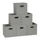 preview thumbnail 2 of 6, Household Essentials Fabric Storage Bins, Set of 6