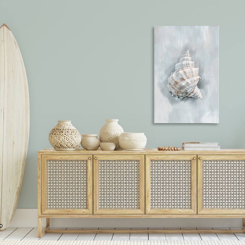 Stupell Conch Seashell Mirage Canvas Wall Art Design By Ramona Murdock