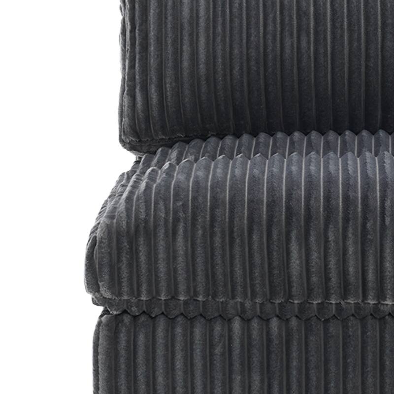 Cotton Flannel corner Sofa Armless Modular Sectional Sofa Seamless Combination