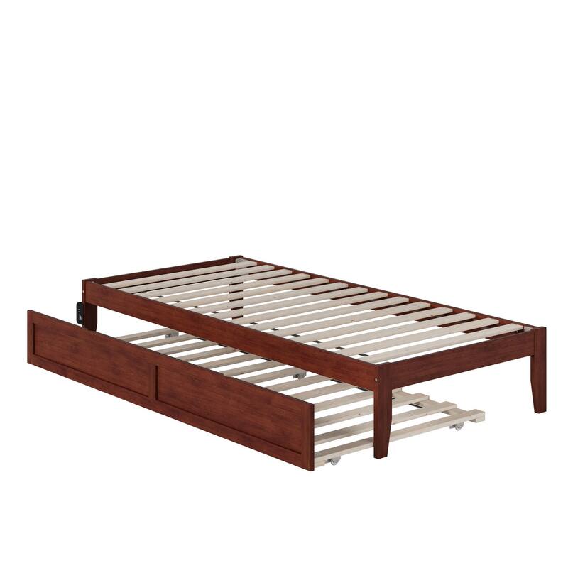 Colorado Bed with USB Turbo Charger and Twin Extra Long Trundle