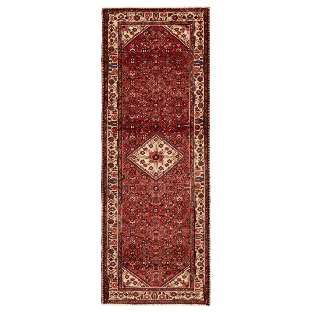 ECARPETGALLERY Hand-knotted Andelz Red Wool Rug - 3'7 x 9'8