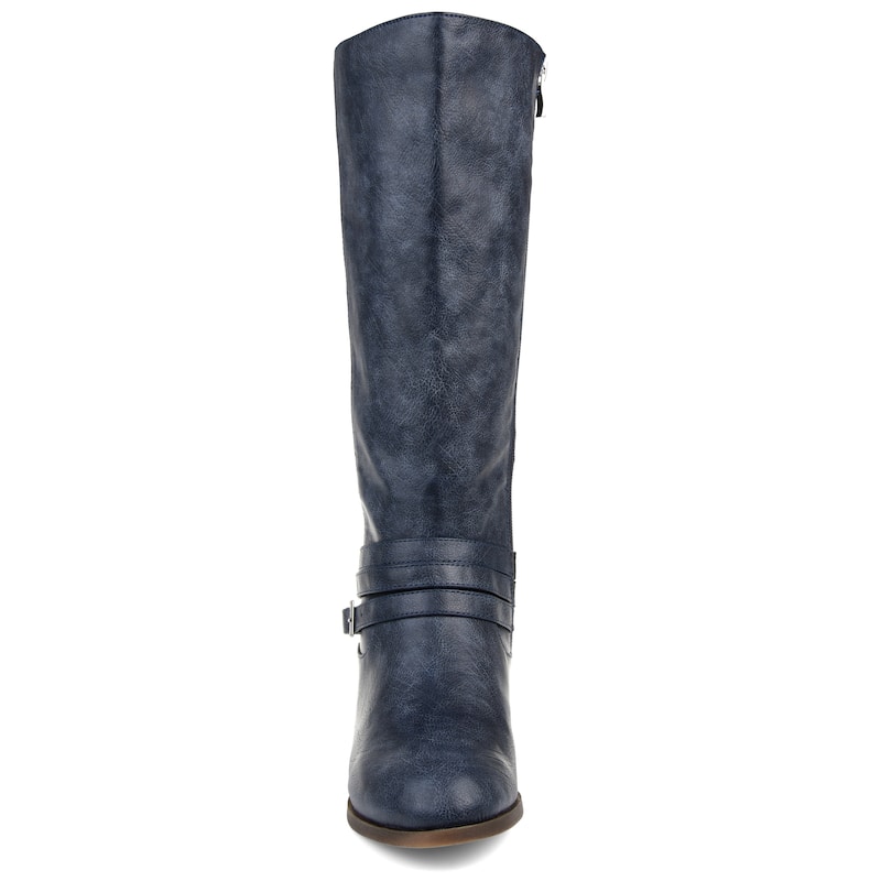 Journee Collection Women's Ivie Stacked Heel Riding Boots