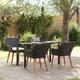 Option Black 55.1 x 27.6 x 29.1 square table legs 4chair