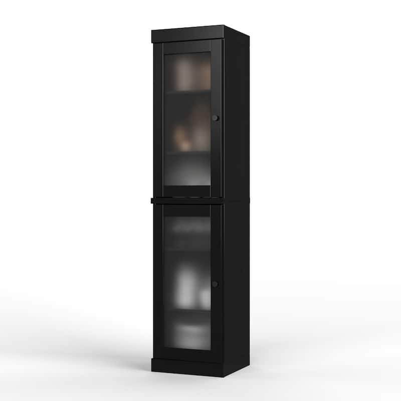 100% Solid Wood 16.5" Kitchen Pantry Cabinet with Doors by Palace Imports