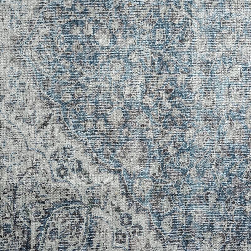 Park Avenue Traditional Medallion Indoor Machine Washable Area Rug