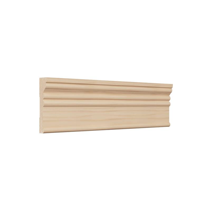 MRB3:11/16-in D x 3-1/4-in W x 96-in L Americraft Solid Hardwood Stain Grade Howe Casing Moulding