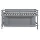 preview thumbnail 7 of 11, Twin Size Low Loft Bed with 4 Storage Drawers, Underneath Cabinet and Shelves, Wooden Bedframe with Ladder for Kids, Gray