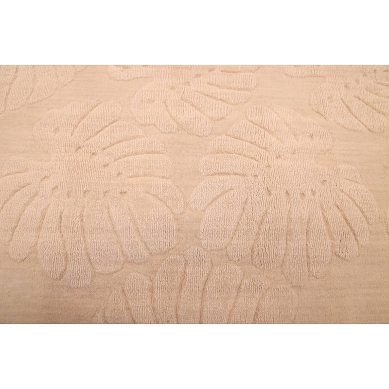 ECARPETGALLERY Hand Loomed Kashkuli Gabbeh Beige Wool Rug - 6'8 x 7'9