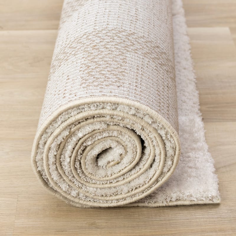 Lincoln Collection - Modern Luxurious Plush Shapes Area Rug