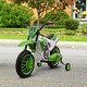 preview thumbnail 2 of 7, Motorcycle Dirt Bike Electric Battery-Powered Ride-On Toy Off-road Street Bike with Charging Battery, Training Wheels Green