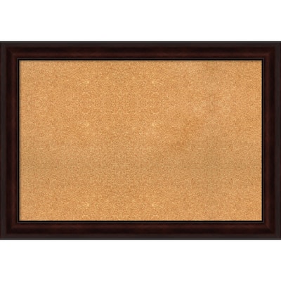 Coffee Bean Brown Framed Cork Bulletin Memo Board