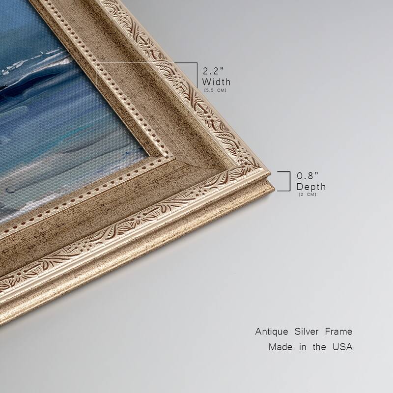 Blue Seas Premium Framed Canvas- Ready to Hang