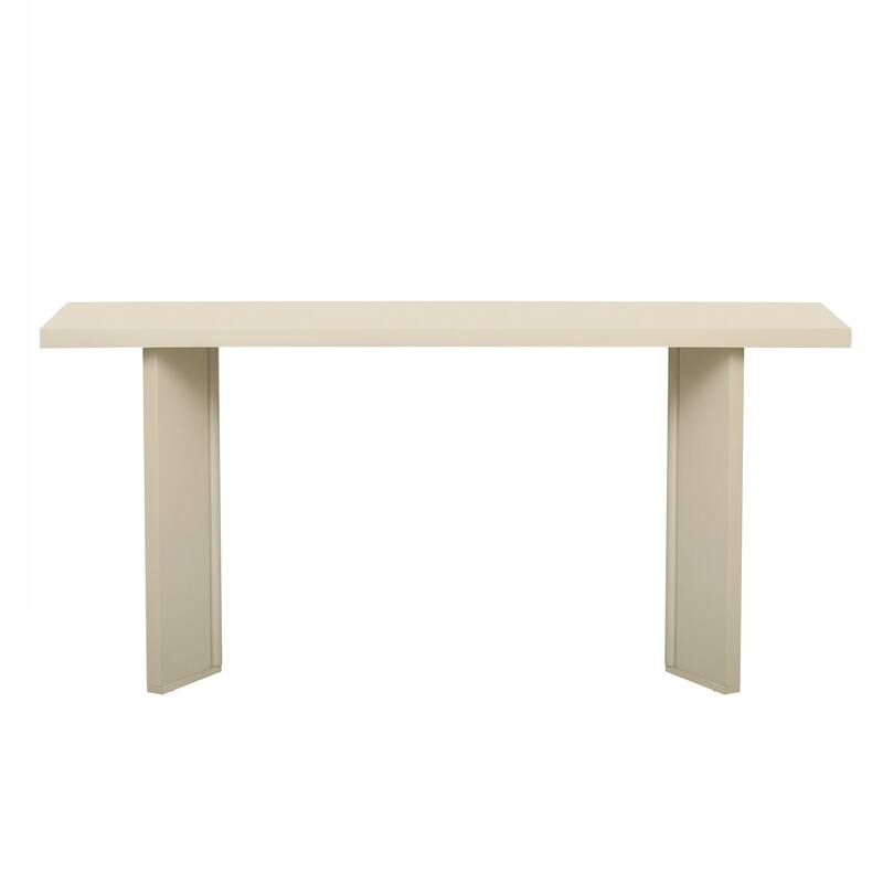 Console Table with Pine Veneer and Geometric Legs,Suitable for Living Room, Study and Dining Room