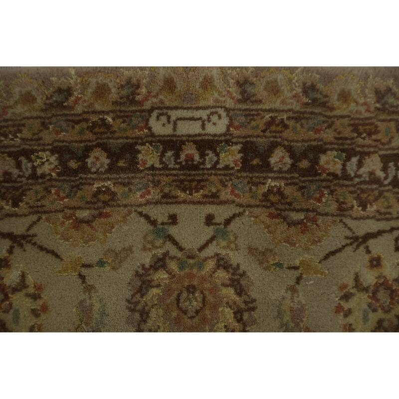 Hand Knotted Oriental 100% Wool Carpet Traditional All-Over Purples Peshawar Area Rug - 8' 2'' X 8' 1''