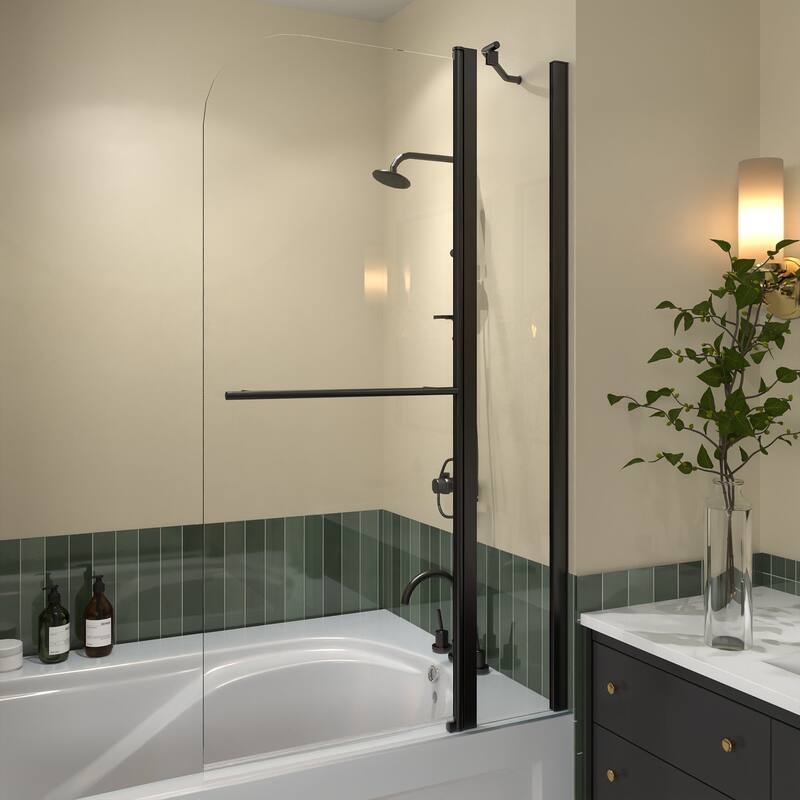 34/36 inch Pivot Tub Door with Clear Tempered Glass