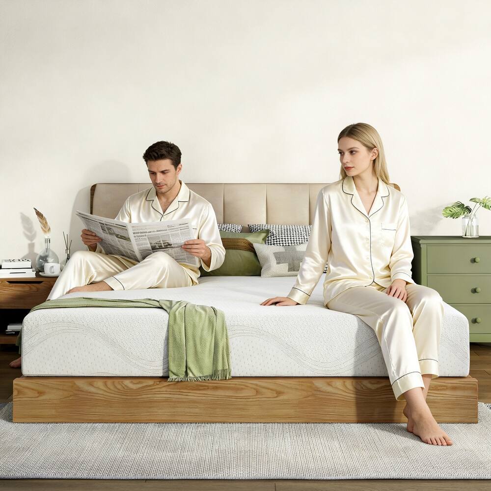 Sofucor 10 Inch Cooling Memory Foam Mattress with Charcoal,Breathable Knit Cover,TWIN/FULL/QUEEN/KING Size