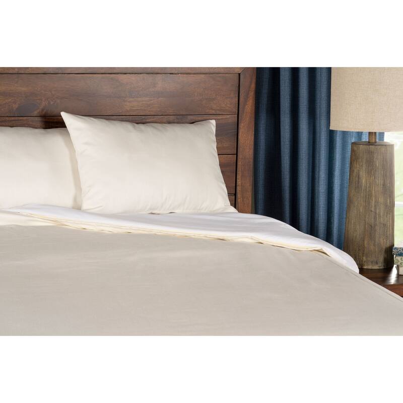 Overall Denim-Style Bed Cap Comforter Set with Sewn Corners