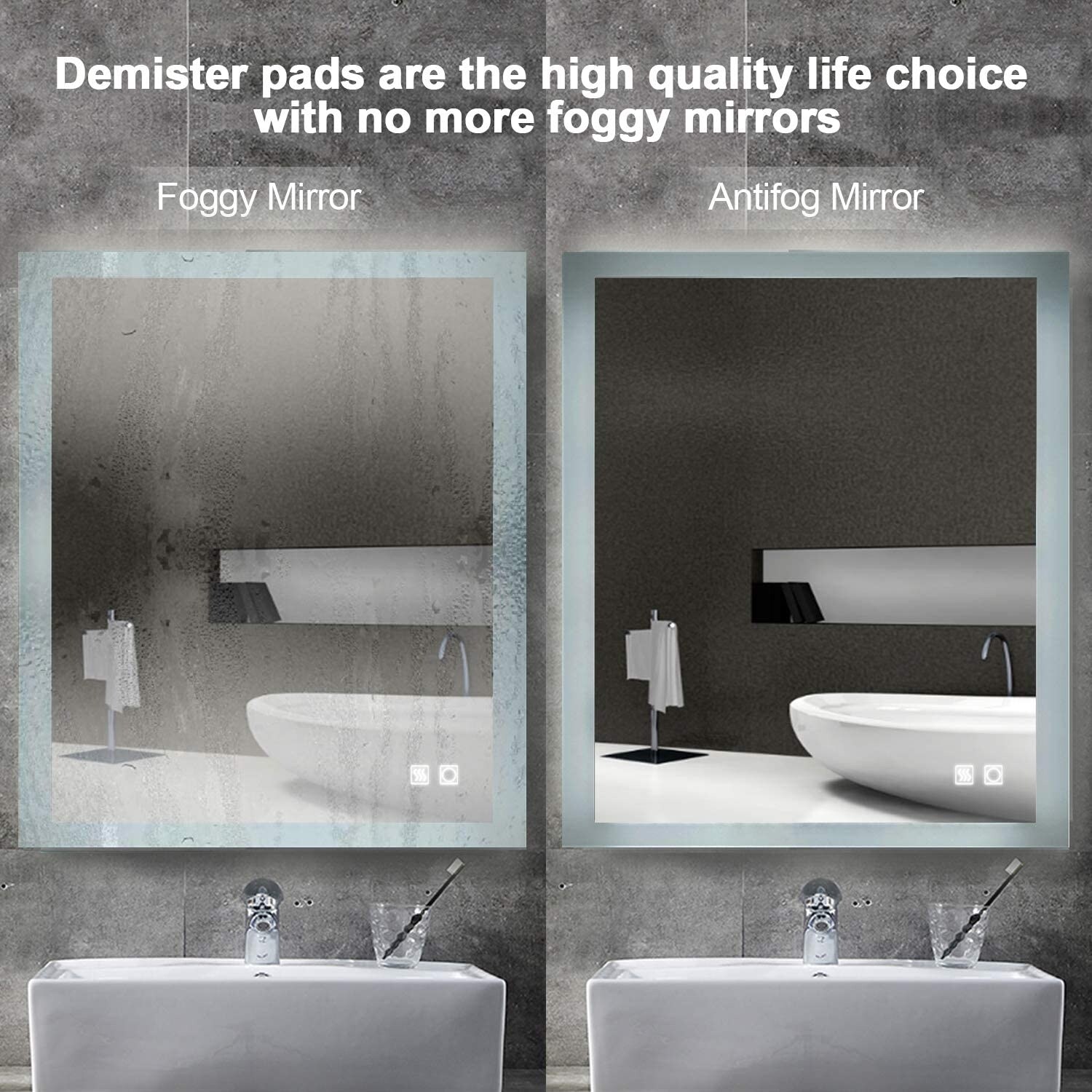 Shop Black Friday Deals On 30 X 36 Inch Anti Fog Led Lighted Bathroom Mirror Backlit Dimmable Super Slim 90 Cri Vertical Horizontal Wall Mounted Way Overstock 31814269