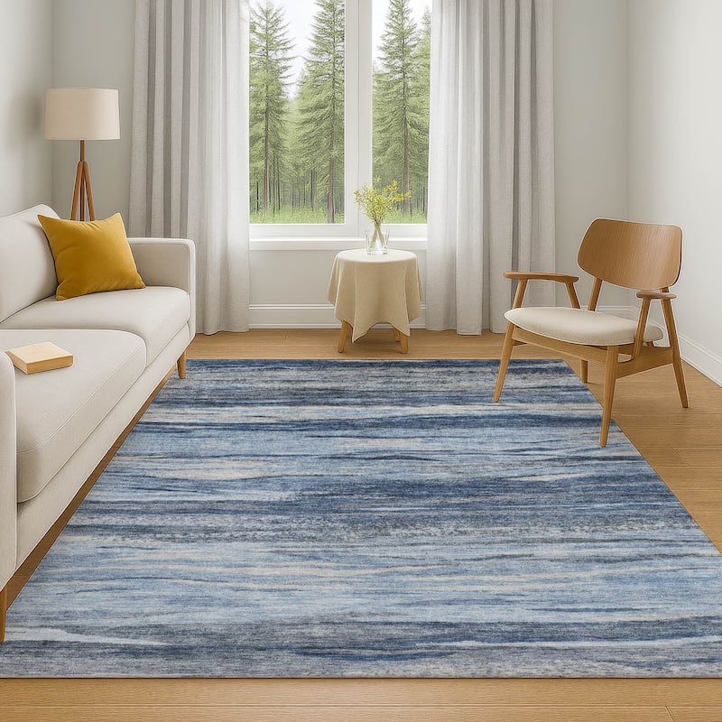 Premium Washable Super Soft Modern Stripes Mayfield Rug