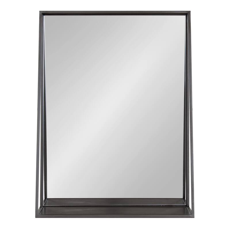 Kate and Laurel Lintz Metal Framed Mirror with Shelf