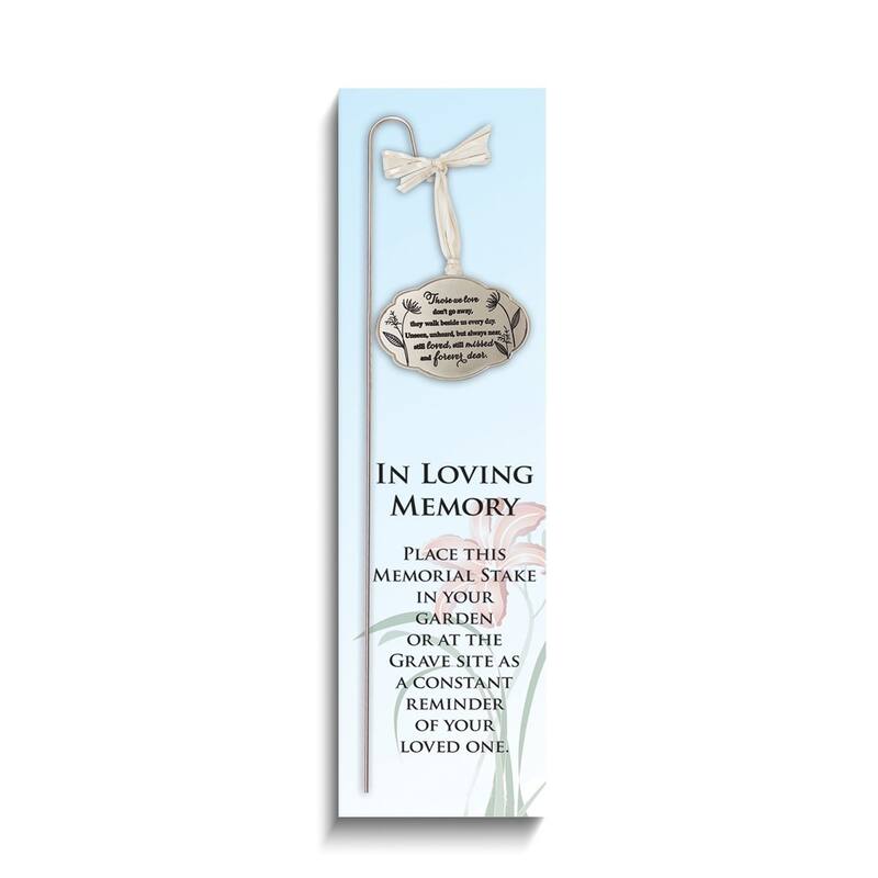 Curata Those We Love...Metal Garden Stake with Engravable Ornament