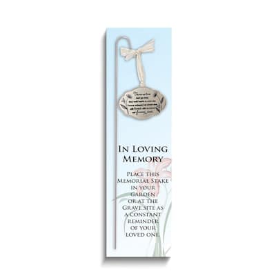 Curata Those We Love...Metal Garden Stake with Engravable Ornament
