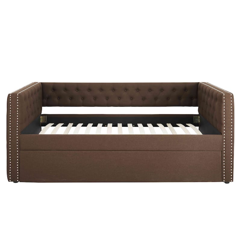 Upholstered Daybed with Trundle