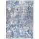 preview thumbnail 31 of 113, SAFAVIEH Aston Fedra Modern Abstract Rug 2' x 5' - Navy/Grey - Rectangle