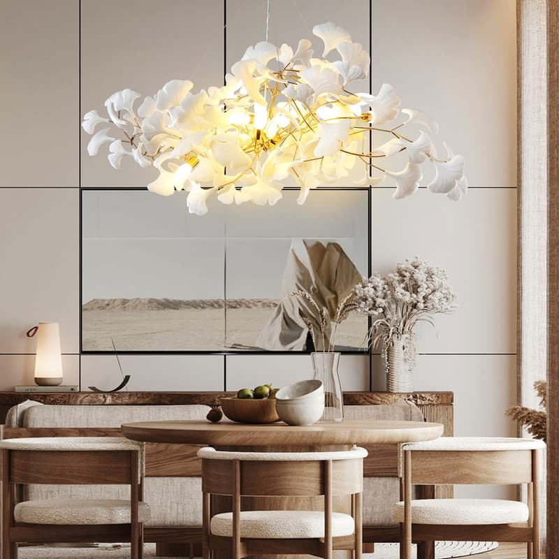 KAYLA Luxury Ginkgo Branch Chandelier for Living Room, Dining Room, Foyer, Kitchen Island