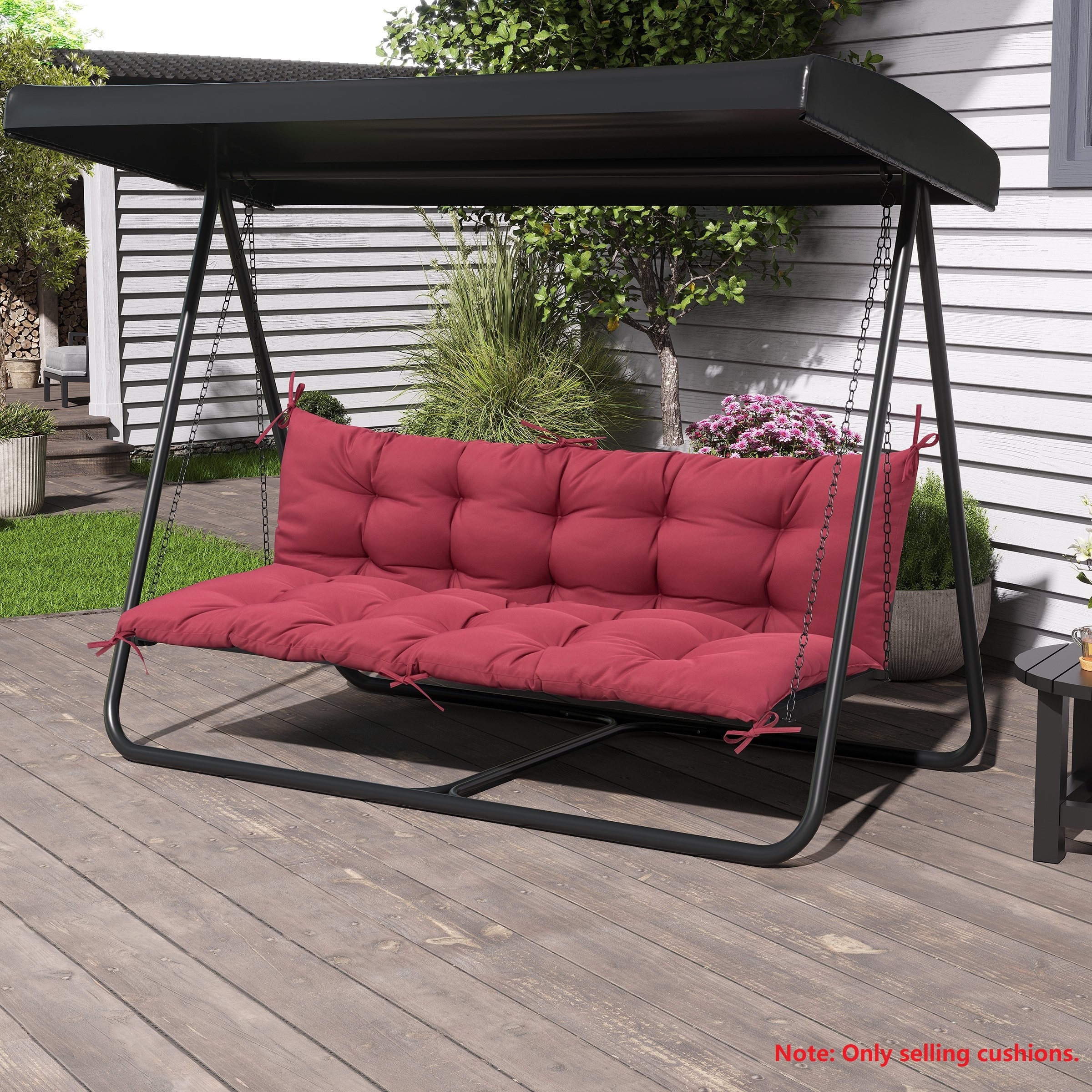Patio Cushions CTLAMK Porch Swing Cushions, Waterproof Swings