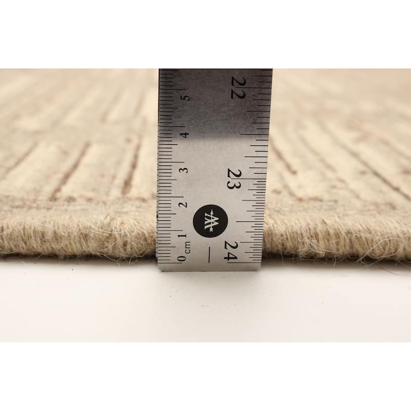 ECARPETGALLERY Flat-Weave Ankara FW Light Khaki Wool Tapestry Kilim - 6'9 x 9'5