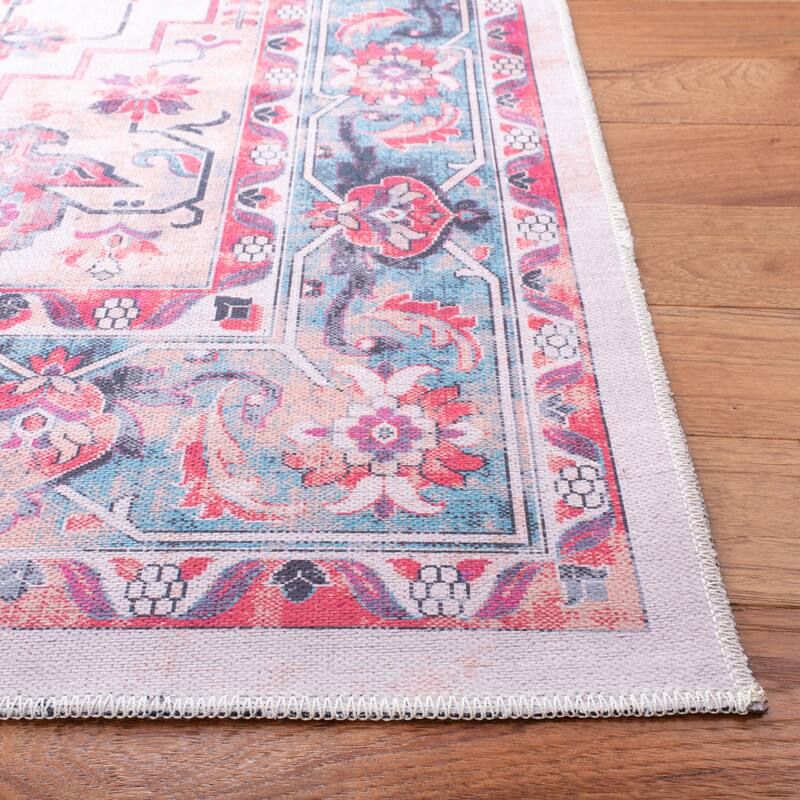 SAFAVIEH Serapi Machine Washable Thea Shabby Chic Distressed Rug
