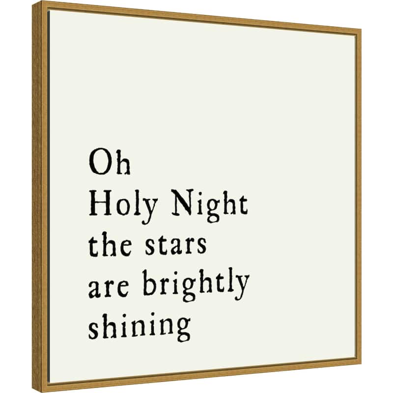 Oh Holy Night by Amanti Art Portfolio Framed Canvas Wall Art