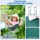 preview thumbnail 6 of 7, Hapfan 500lb Heavy Duty Metal Swing Sets for Backyard with Saucer Swing, 2 Belt Swings