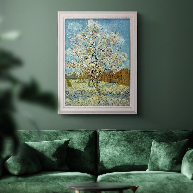  The Pink Peach Tree Premium Framed Canvas- Ready to Hang