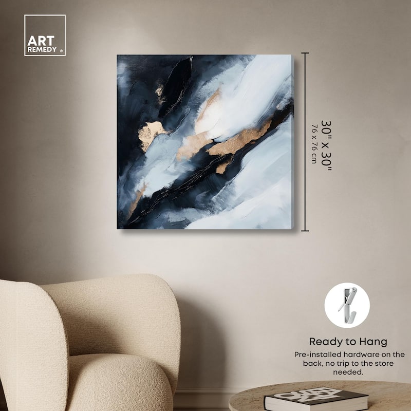 Golden Spark I Canvas by Art Remedy, Gallery Wrapped