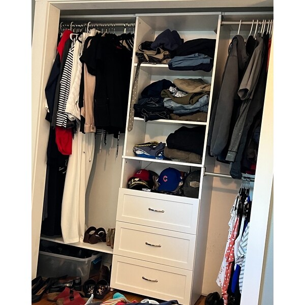 ClosetMaid SuiteSymphony 25 in. Closet Organizer with 3 ...