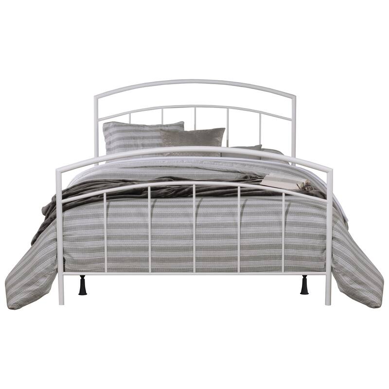 Hillsdale Julien Textured White Metal Spindle Headboard