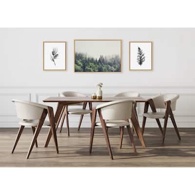 Kate and Laurel Sylvie Foggy Framed Canvas Art Set by Various Artists