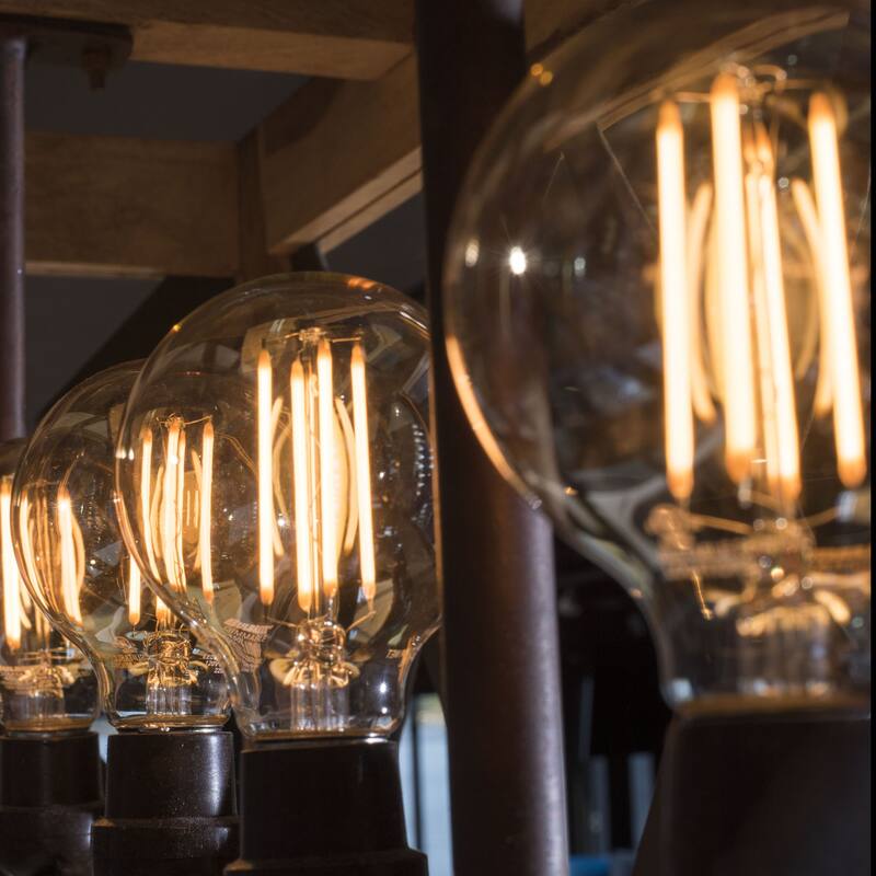 Bulbrite Pack of (4) Dimmable Clear Filament Medium (E26) LED Bulb