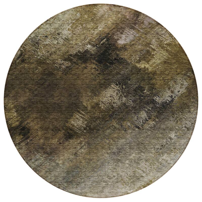 HomeRoots Abstract Transitional Rectangle Outdoor Rug
