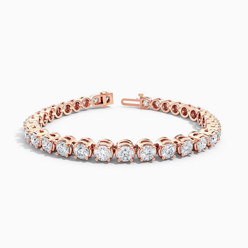 Auriya 14K Gold Lab Grown Round Diamond Tennis Bracelet 7.50 ct. tw. (F-G VS)